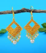 Gold color fashion earrings