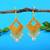 Gold color fashion earrings