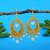 Gold color fashion earrings