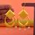 Gold color fashion earrings