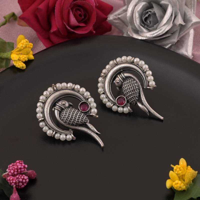 Rani color oxidised earrings