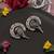 Green color oxidised earrings