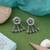 Silver color oxidised earrings