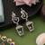 Silver color oxidised earrings