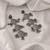 Silver color oxidised earrings