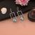 Silver color oxidised earrings