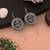 Silver color oxidised earrings