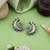 Silver color oxidised earrings