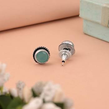 Assorted color oxidised stud earrings combo of 10 pairs 2