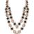 Gold plated traditional designer kundan long adjustable necklace for women (ij068g)