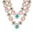 Gold plated traditional designer kundan long adjustable necklace for women (ij069g)