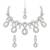 Traditional kundan & stone choker necklace jewellery with earrings & maang tikka set for women/girls (silver)