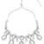 Traditional kundan & stone choker necklace jewellery with earrings & maang tikka set for women/girls (silver)