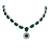 Silver plated traditional stone design necklace set with earrings & maang tika for women (ij399zg)
