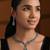 Silver plated elegant leaf motif necklace set with earrings & maang tika for women (ij402zmo)