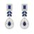 Silver plated elegant leaf motif necklace set with earrings & maang tika for women (ij402zmo)