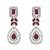 Silver plated elegant leaf motif necklace set with earrings & maang tika for women (ij402zwi)
