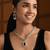 Gold plated classic square motif necklace set with earrings for women (ij404mo)