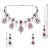 Silver traditional kundan & stone choker necklace jewellery with earrings & maang tikka set for women