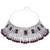 Silver plated traditional kundan & pearl bridal choker necklace jewellery set with earrings & maang tikka for women