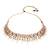 Gold plated traditional kundan pearl choker necklace with earrings & maang tikka for women (k7306w)