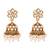 Gold plated traditional kundan pearl choker necklace with earrings & maang tikka for women (k7307w)