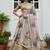 gray floral printed art silk lehenga set choli with dupatta with dupatta