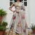 gray floral printed art silk lehenga set choli with dupatta with dupatta