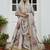 gray floral printed art silk lehenga set choli with dupatta with dupatta