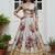 gray floral printed art silk lehenga set choli with dupatta with dupatta
