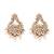 Gold plated traditional kundan pearl choker necklace with earrings & maang tikka jewellery set for women (k7309w)