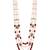 4 layered traditional gold plated dulha moti mala with floral beaded maharaja haar/groom necklace for men (maroon)