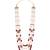 4 layered traditional gold plated dulha moti mala with floral beaded maharaja haar/groom necklace for men (maroon)