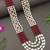 4 layered traditional gold plated dulha moti mala with beaded maharaja haar/groom necklace for men (maroon)