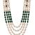 4 layered traditional gold plated dulha moti mala with beaded maharaja haar/groom necklace for men (mlp71g)
