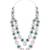 Traditional layered necklace with blue stone detailing for groom/dulha men (mlp68zg)