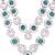 Traditional layered necklace with blue stone detailing for groom/dulha men (mlp68zg)