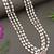 3 layered traditional gold plated dulha moti mala with beaded maharaja haar/groom necklace for men (white maroon)