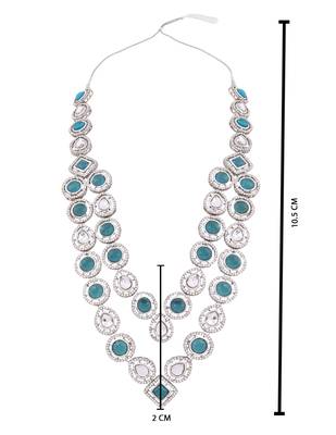 Traditional layered necklace with blue stone detailing for groom/dulha men (mlp68zg) 5