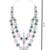 Traditional layered necklace with blue stone detailing for groom/dulha men (mlp68zg)