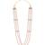 3 layered traditional gold plated dulha moti mala with beaded maharaja haar/groom necklace for men (white maroon)