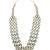 3 layered traditional gold plated dulha kundan mala maharaja haar/groom necklace for men (mlp54g)