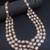 3 layered traditional gold plated dulha kundan mala maharaja haar/groom necklace for men (maroon)