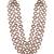 3 layered traditional gold plated dulha kundan mala maharaja haar/groom necklace for men (maroon)