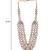 3 layered traditional gold plated dulha kundan mala maharaja haar/groom necklace for men (maroon)