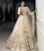 Grace in Every Thread Net Sequins & Embroidered Lehenga Choli