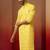 Men yellow linen silk thread embroidered kurta - premium geometric wedding festive wear
