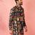 Men's multicolor rayon kurta - digital printed mid-length festive