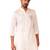 Men's white mid-length kurta - fine satin stone work festive wear