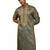 Men's mint green resham embroidered silk kurta - premium festive